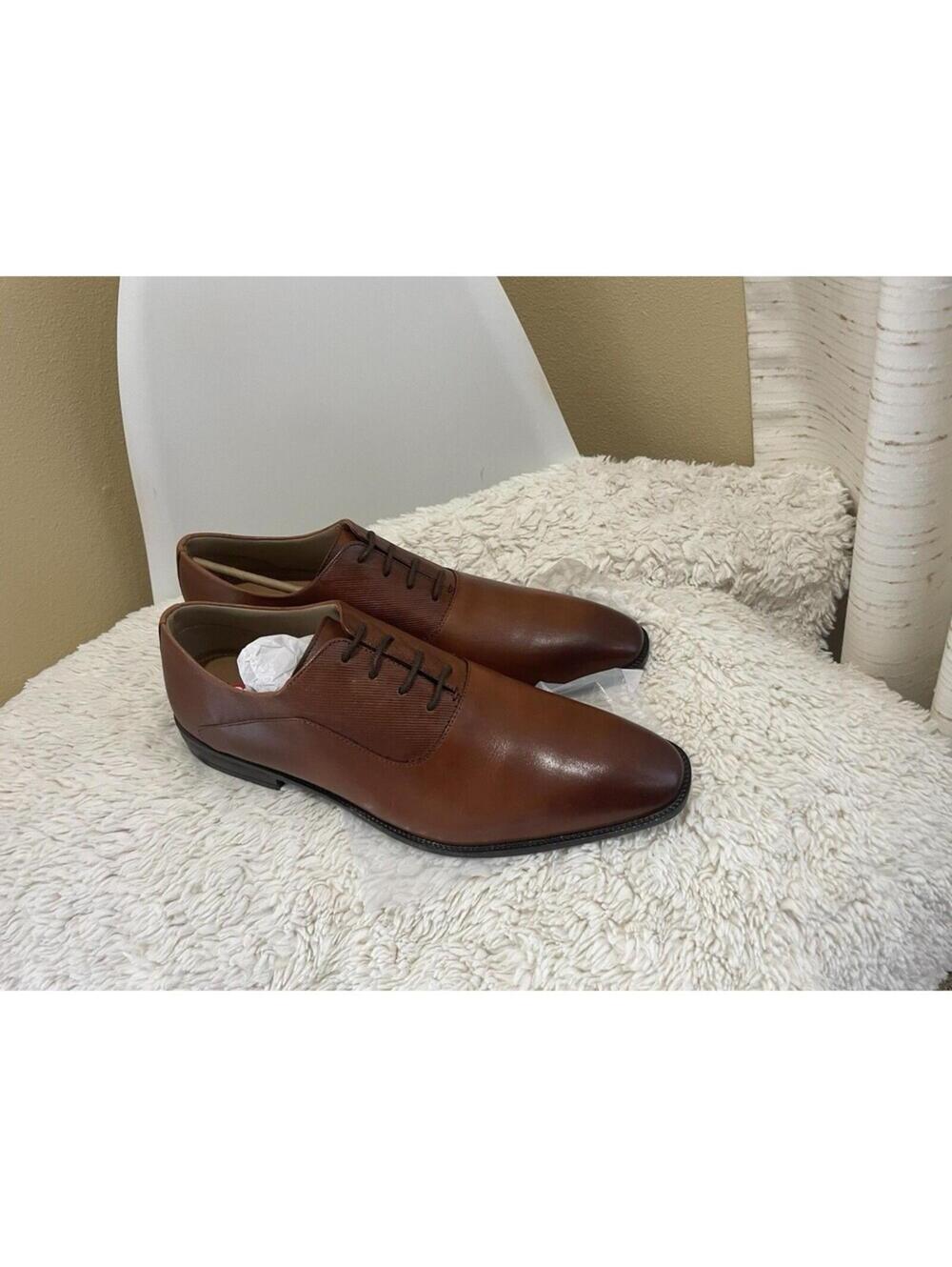 NIB ALDO Morio Men's Dapper Oxford Shoes Brown Size 13 Laces Closed Round Toe